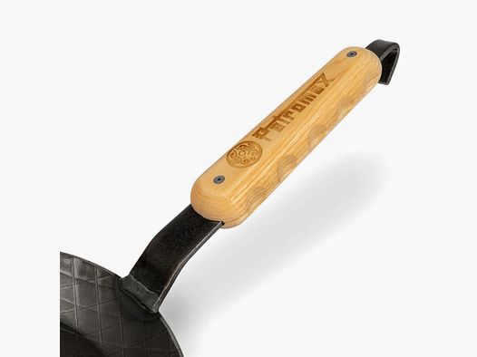 Manico in legno padelle in ghisa