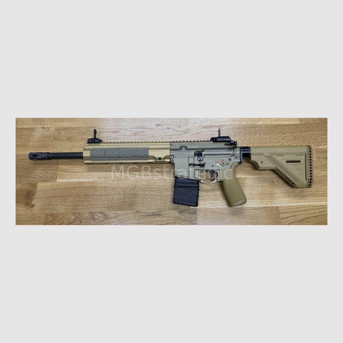 sportlich zugelassen! H&K MR223 A3 14,5" Lauf - SPORT - sandfarben halbautom. Büchse .223Rem - Heckler & Koch - viel Zubehör in BKA Beurteilung zugelassen! zivile Version H&K 416 G95