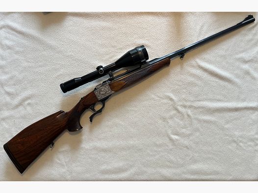 Heym Ruger bolt-action rifle No. 1, HR 38 G de Luxe, 8 x 68 S