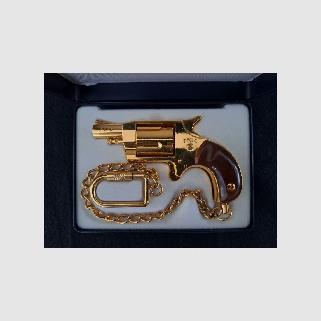 Revolver Röhm Little Joe .22lg Knall limitierte Gold Edition PTB 380 mit Zertifikat und OVP TOP!