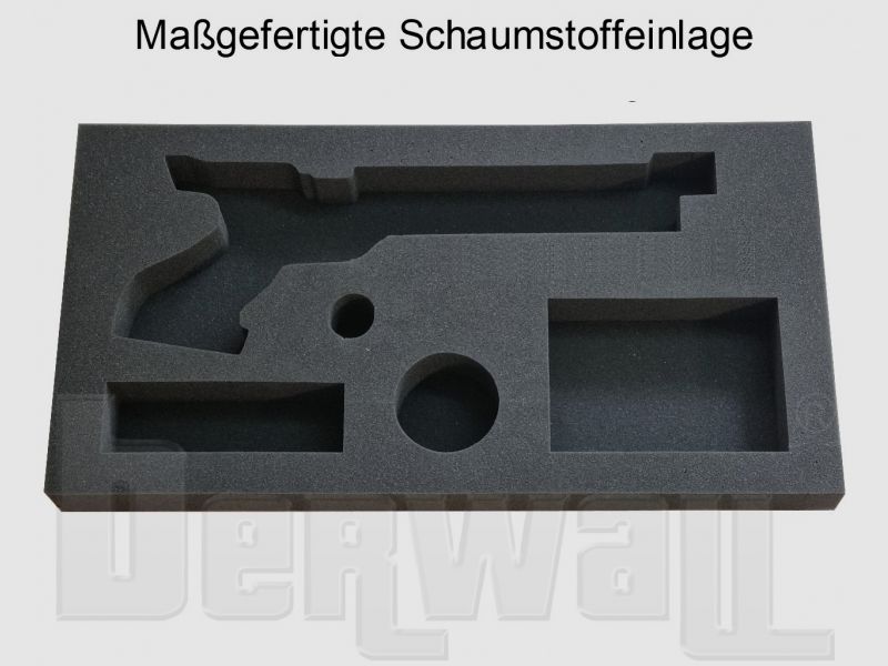 berwall SI 052 Transportkoffer mit maßgefertigter Schaumstoffeinlage Pistolenkoffer Waffenkoffer