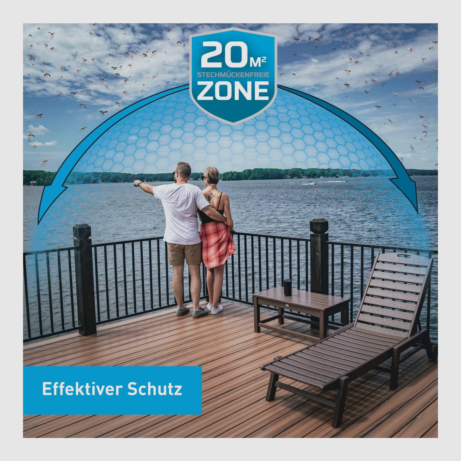 THERMACELL 920219 Mückenabwehrgerät Tischgerät HALO Mini Farbe Zitrus gelb