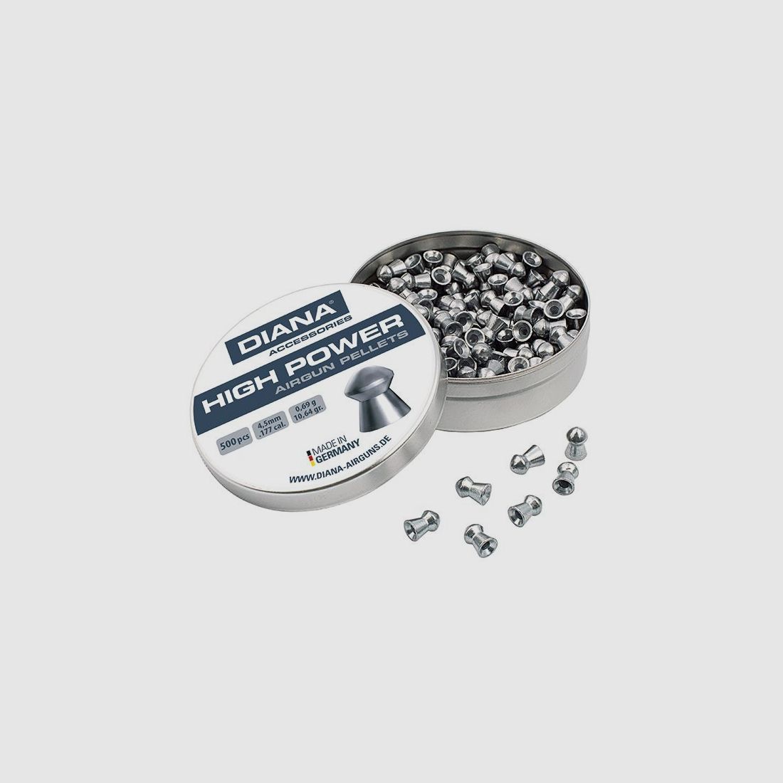 DIANA Rundkopf Diabolos glatt 4,5mm 400 Stück