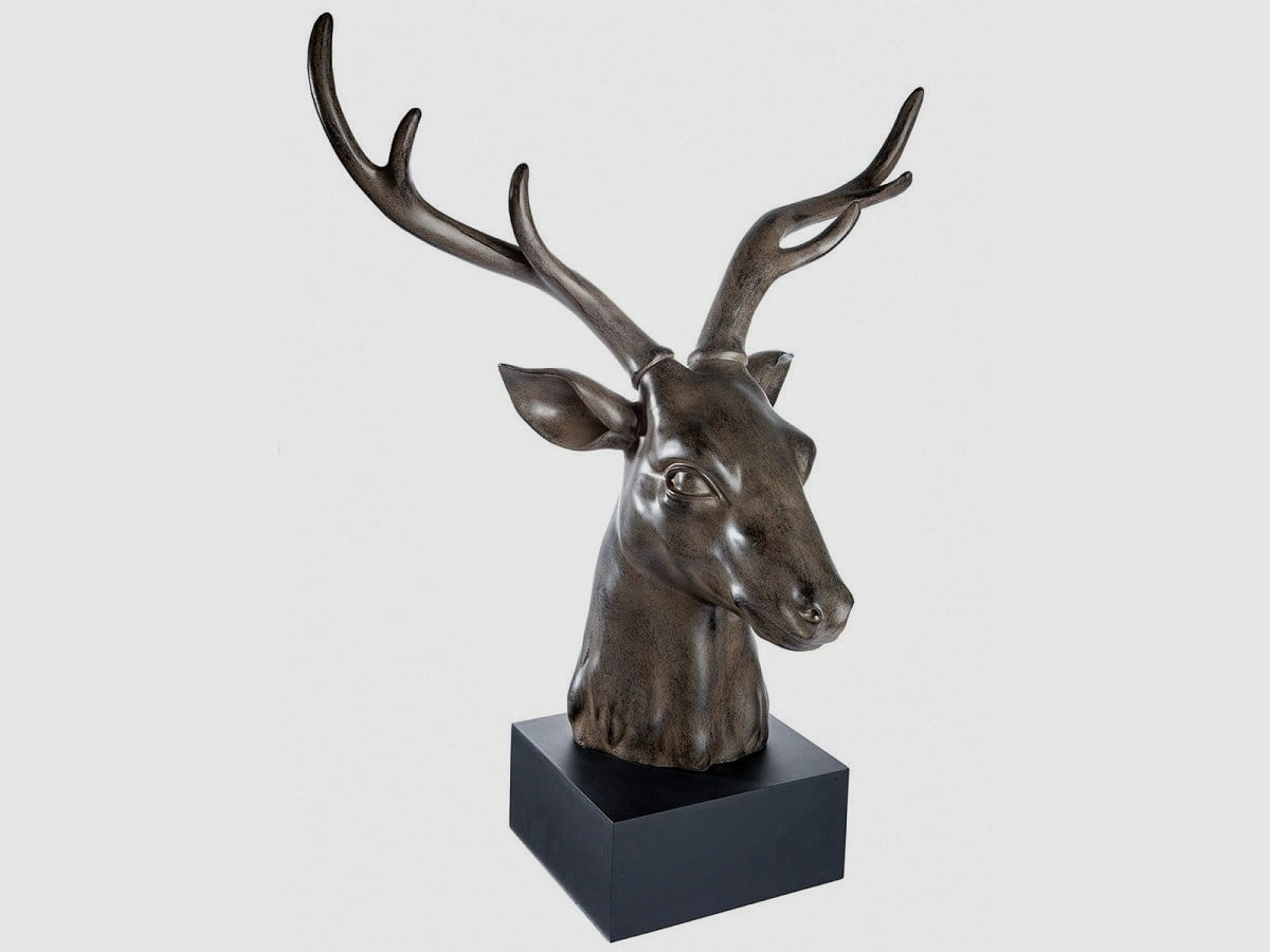 Gilde Sculpture Deer Head