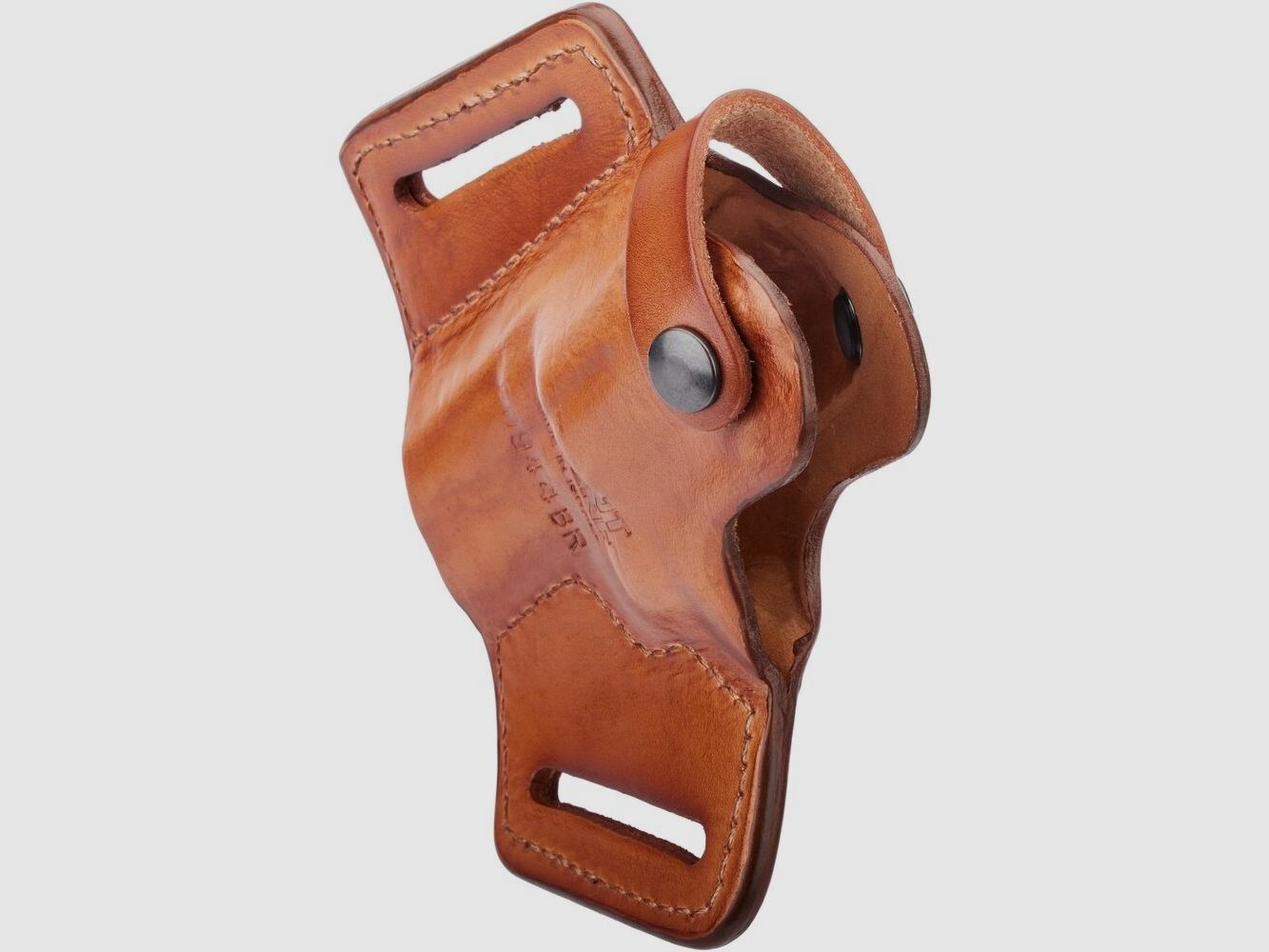 Front Line Holster Pancake Leder Half Size 4" Rev. 38