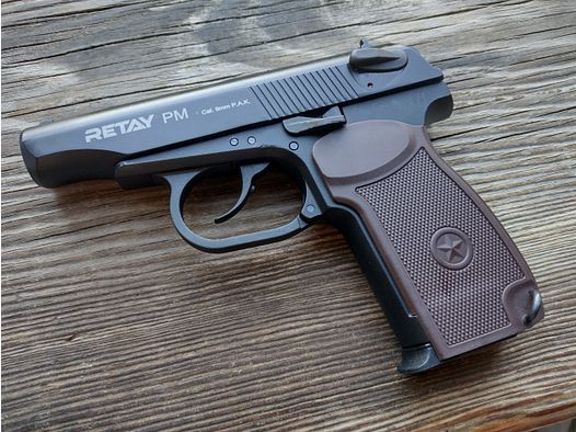 RETAY PM 9 mm P.A.K. – Makarov PM Nachbau / Replica – Schreckschusspistole – EU-weiter Versand