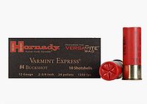 Hornady Shotgun Cartridge Varmint Express .12/70 28g Buckshot 6mm 10 Cartridges