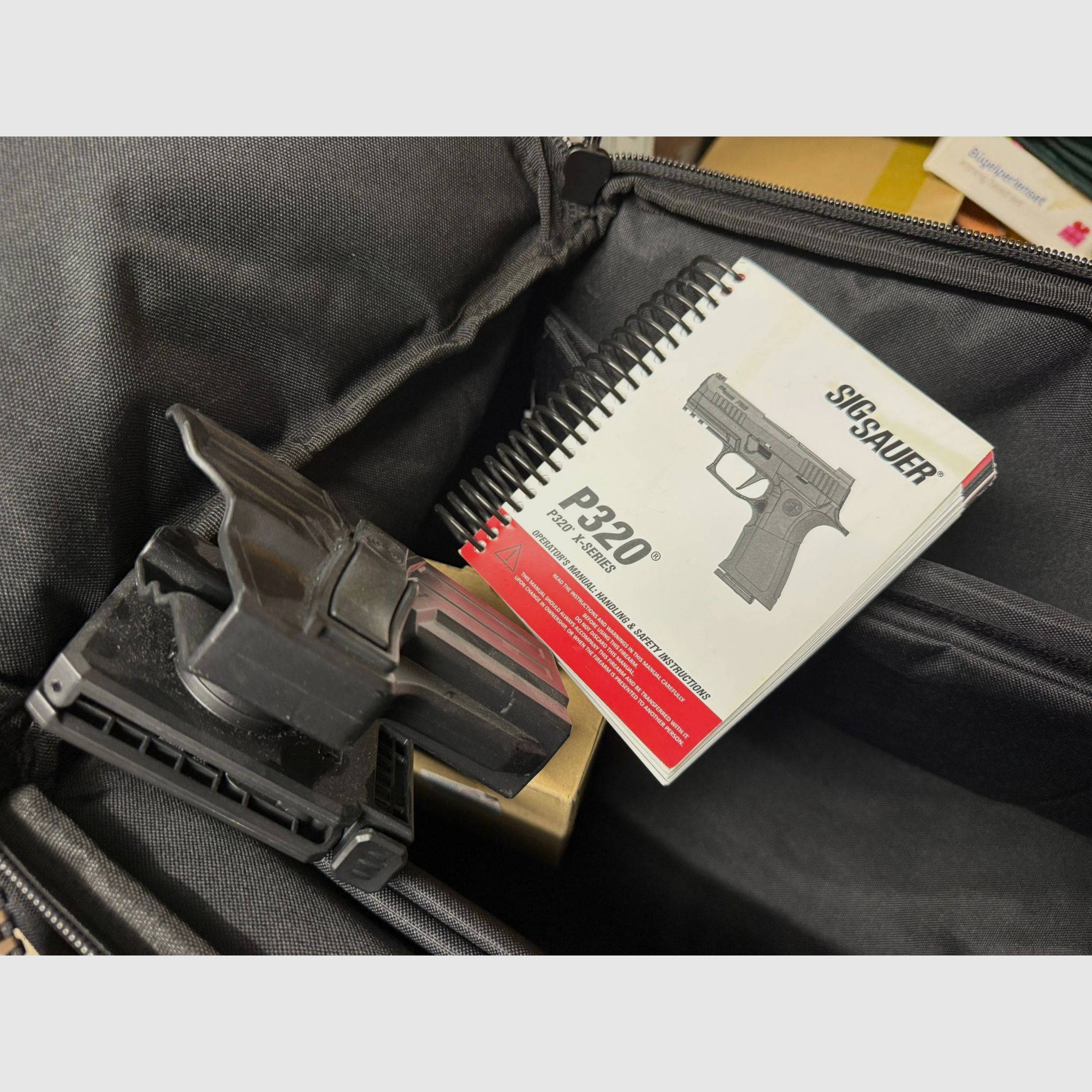 Sig Sauer P320 m17 Less than 200 shots including bag and case as well as holster