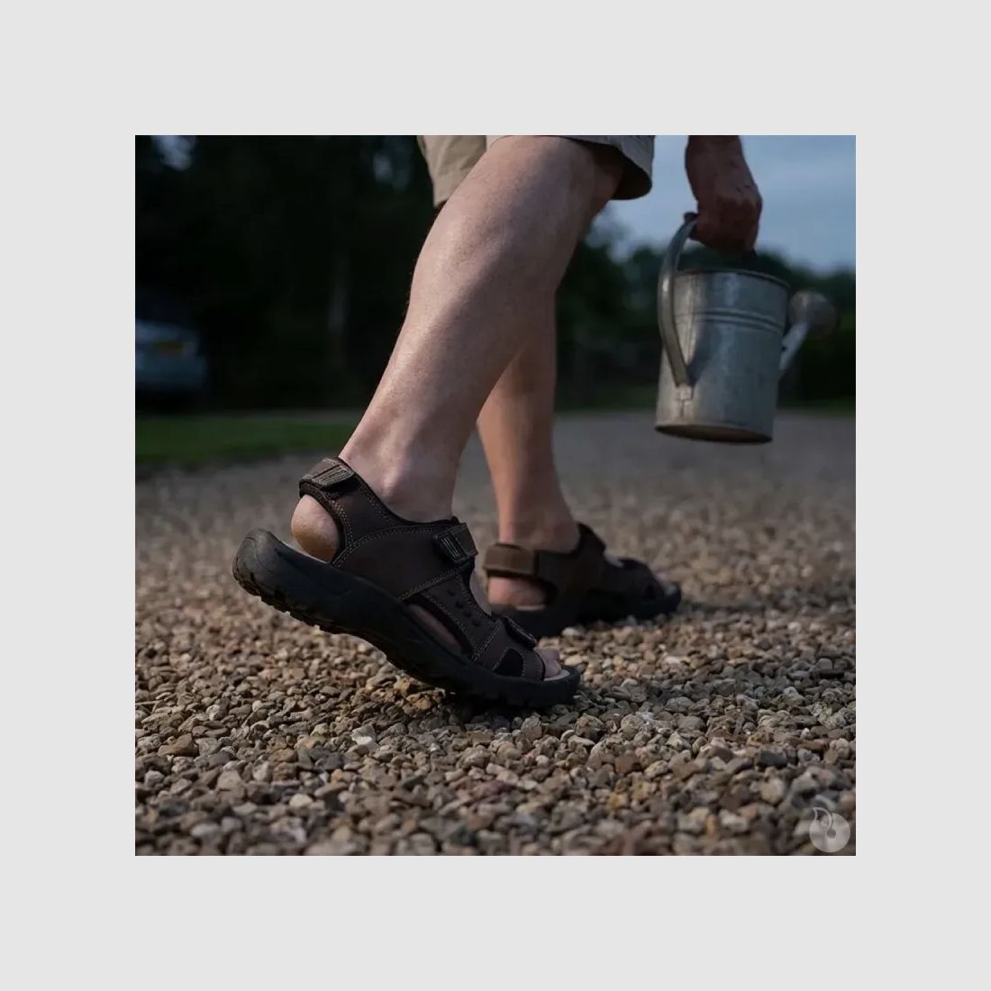 Herren Sandalen Braun mit Klettverschluss aus Synthetik - Komfortabel und Praktisch, Bild 7 von 9