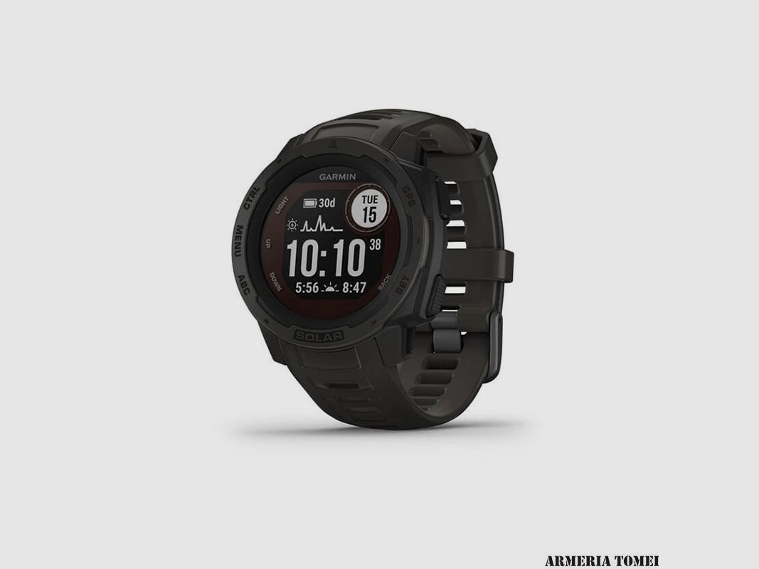 HORLOGE – GARMIN – INSTINCT® SOLAR Graphiet, afbeelding 1 van 8