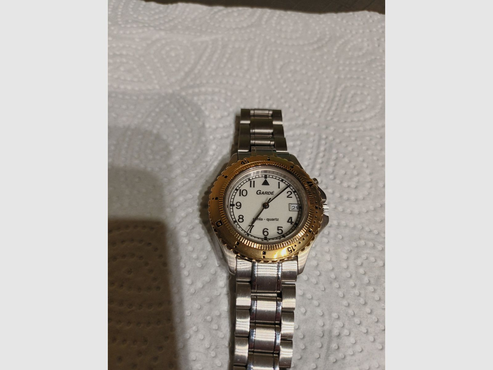 Herrenambanduhr Garde von Ruhla ein ganz seltenes Sammlerstück mit Datum, Licht.