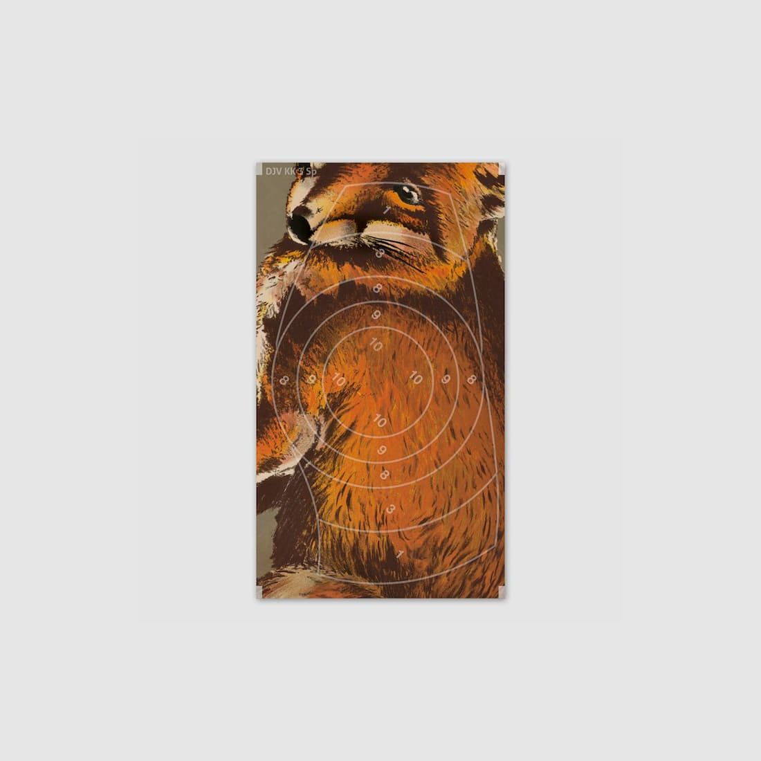 DJV Schießscheiben-Jagd Spiegel KK3 Fuchs 50m 11 x 19,5 cm