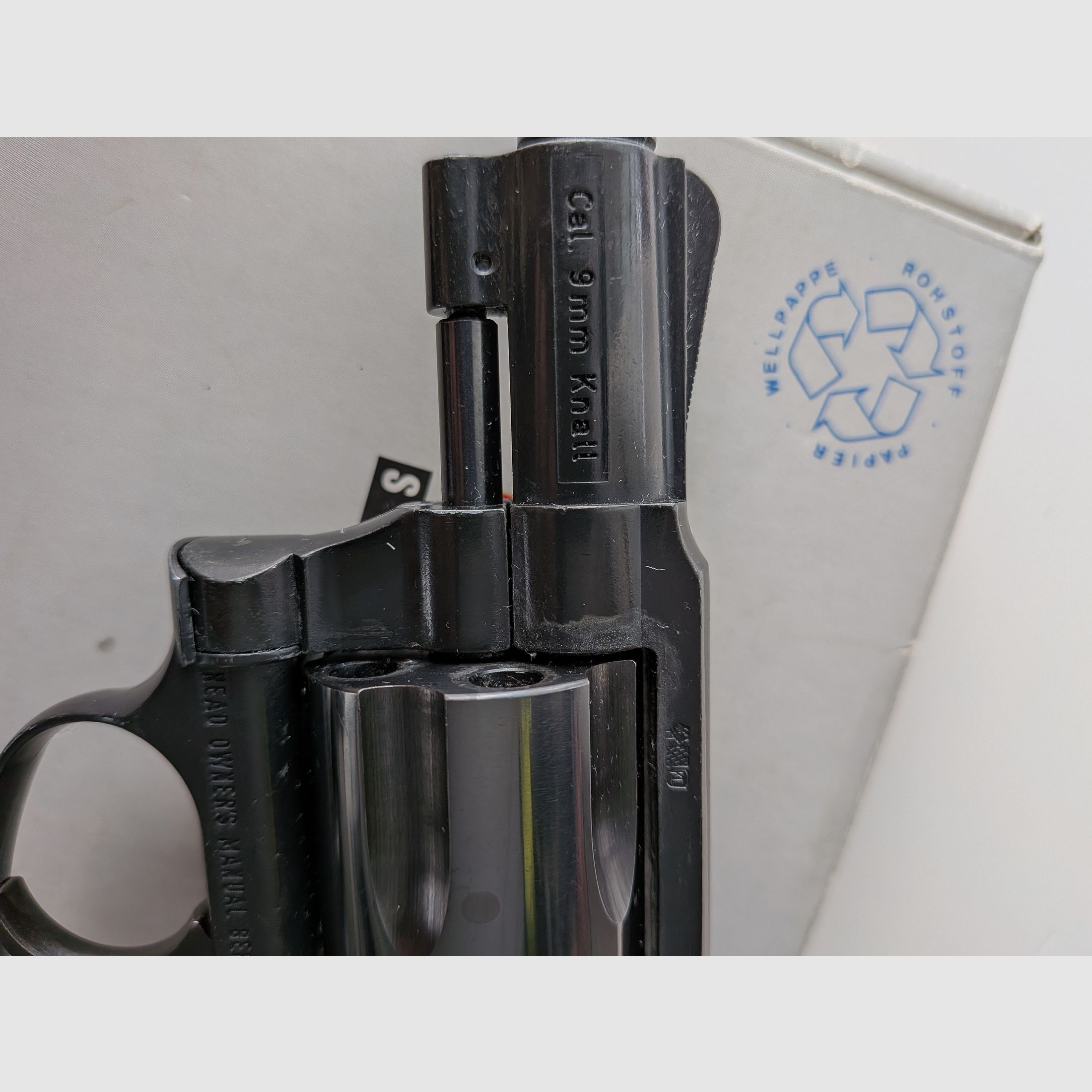 Arminius Weihrauch HW37 ++ Alte PTB 547++ Holzgriffe Schreckschuss Revolver 9mm Knall HW 37