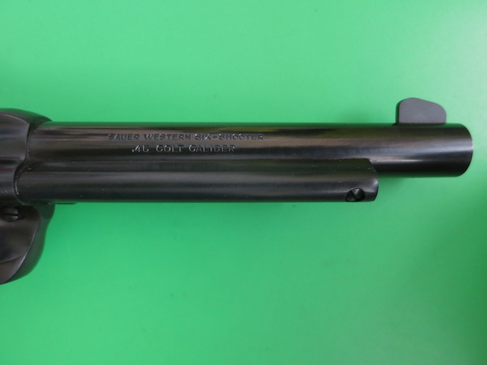 Western revolver, FJ. P. Sauer & Sohn, Western six-shooter, .45 Colt, collector's condition #67, image 10 of 11