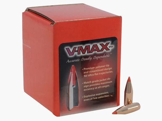Bala Hornady 6mm/.243 V-MAX 75GR 100 piezas