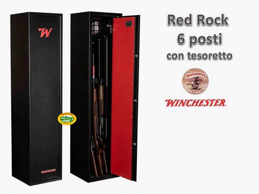 WINCHESTER Armadio Blindato Red Rock 6 fucili