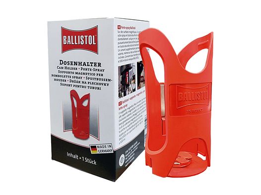 1 x BALLISTOL Dosenhalter magnetisch > für 350ml 400ml und 500ml Spraydosen > 2 Magnete ! 12kg Halte