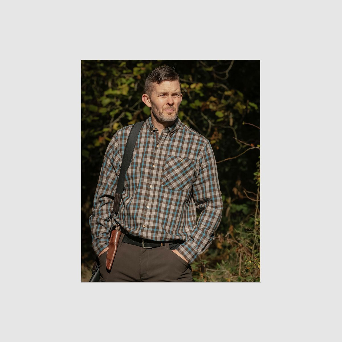 SHOOTERKING Moorland Shirt Lake Blue/Brown