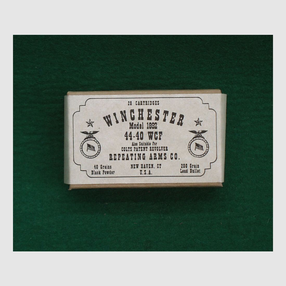 Replika	 Patronenschachteln 44-40 WCF