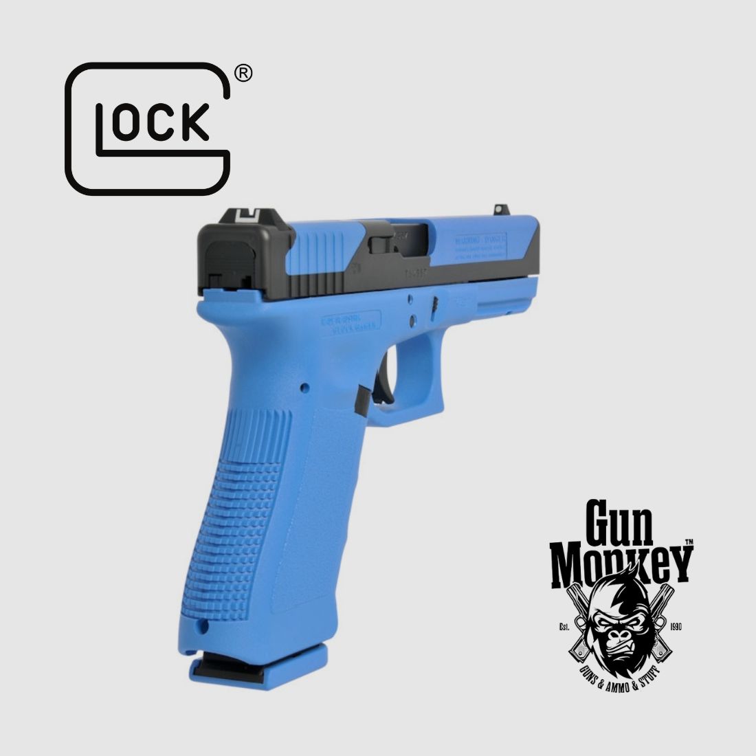 Pistola de entrenamiento Glock 17T FX BLUE MOS para munición de marcaje con pintura Gen. 5 cal. 9MM FX (47792), imagen 2 de 8