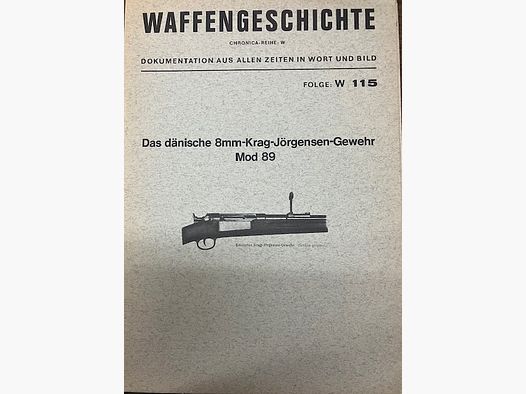 Weapon history CHRONICA series: W      The Danish 8mm Krag-Jørgensen rifle Mod. 89        Episode: W 115