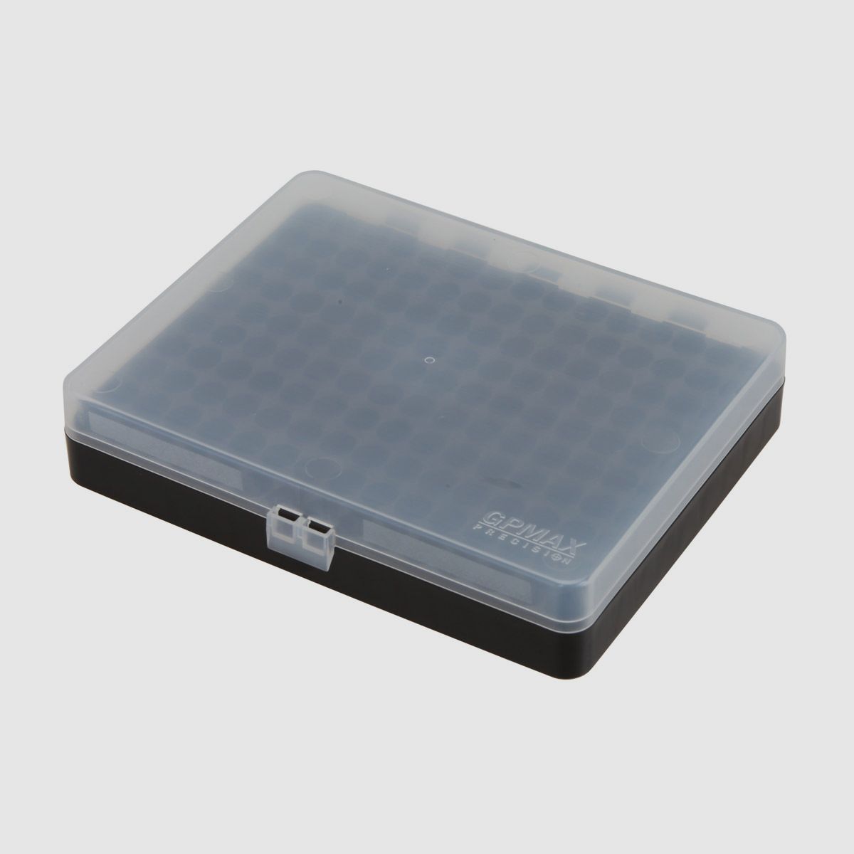 PLASTIC BOX FOR 9X21 CAL 150 PCS BLACK WITH TRANSPARENT LID