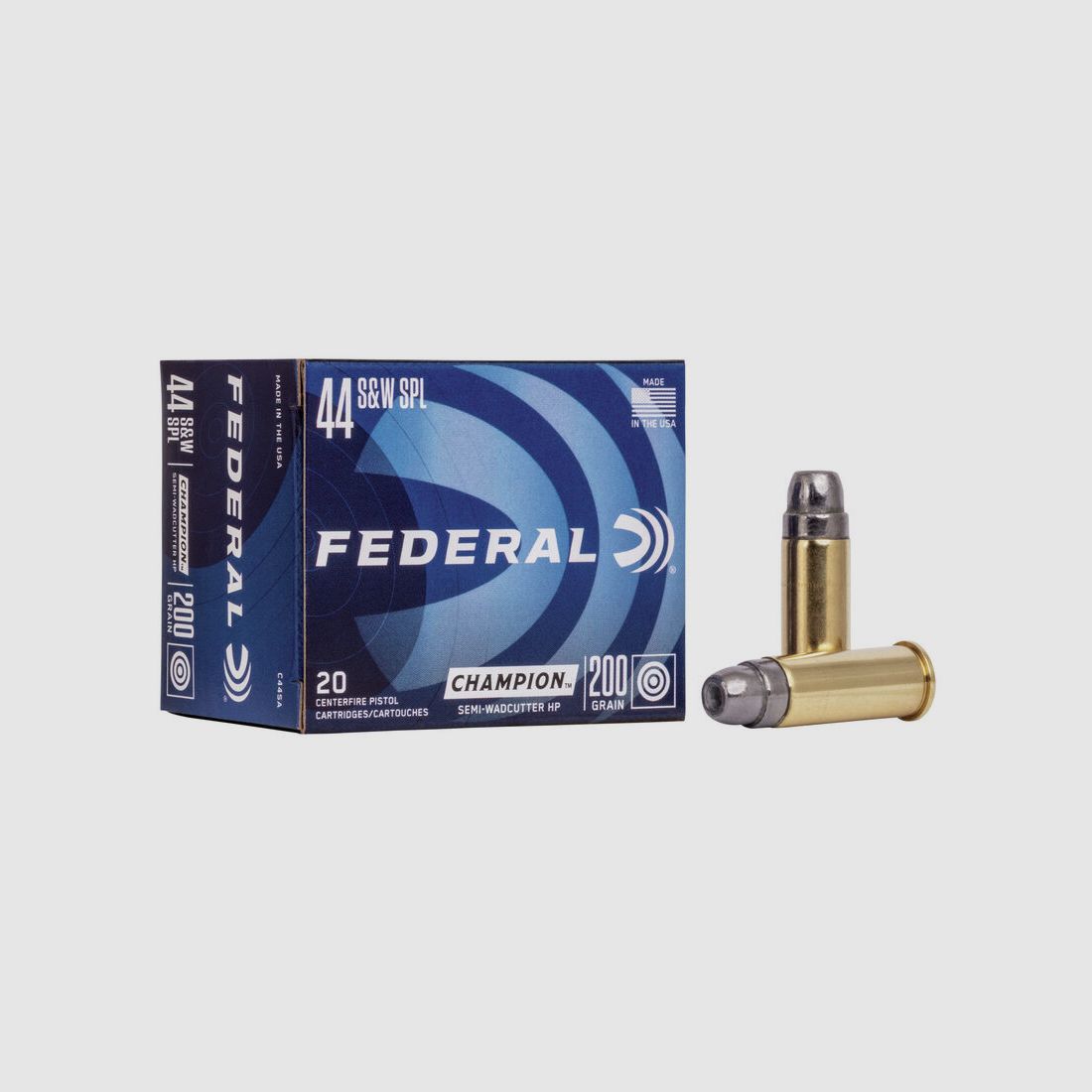Federal Champion Target .44 S&W Special 200GR SWHP 20 cartridges