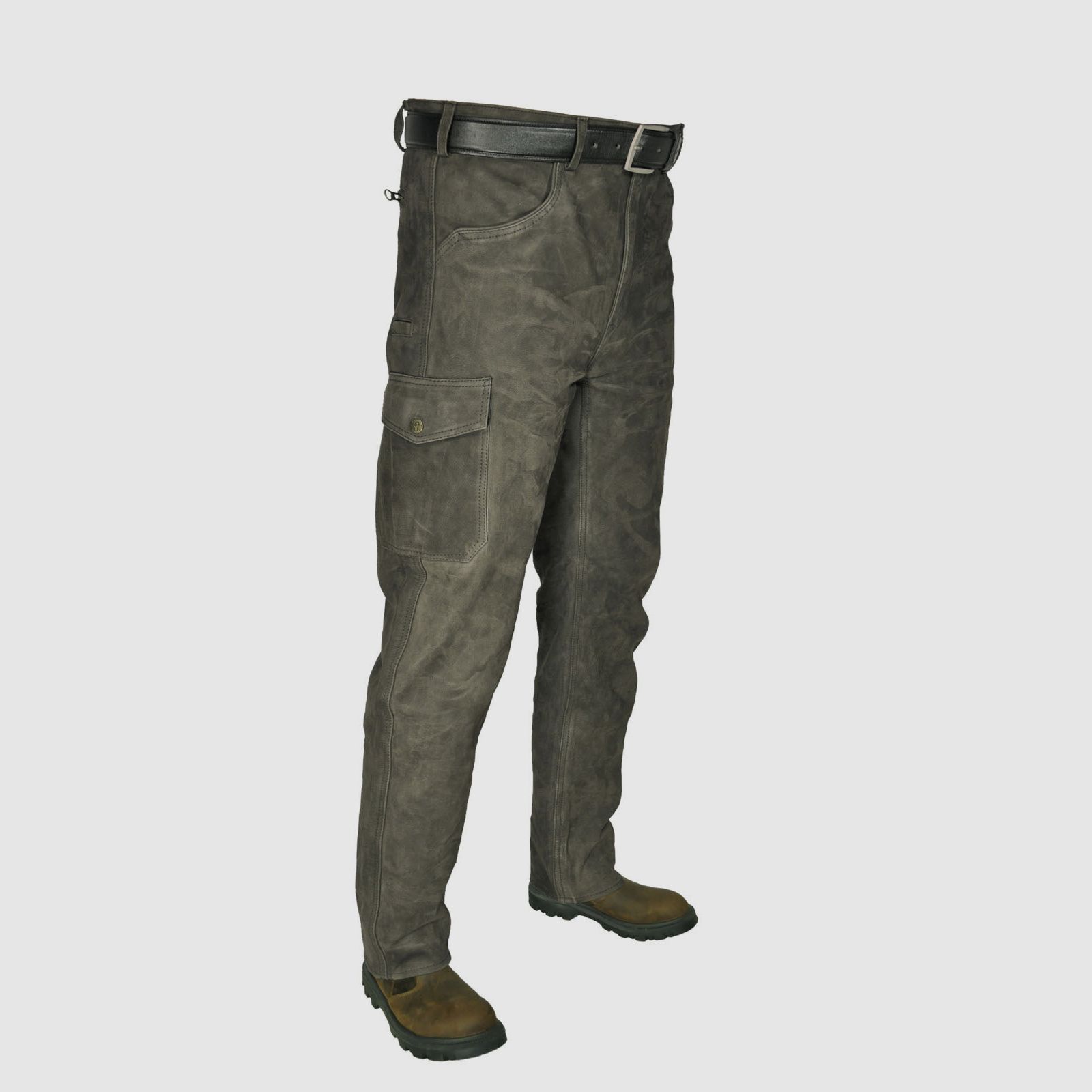 Pantalon en Cuir Hubertus "Trapper"