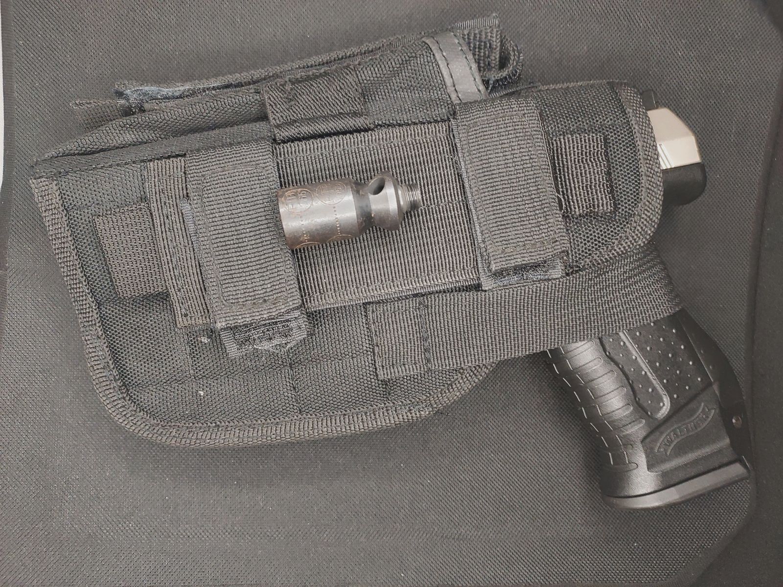 Walther P99 blank firing pistol 9mm P.A.K. bicolor (762) with Fidragon holster