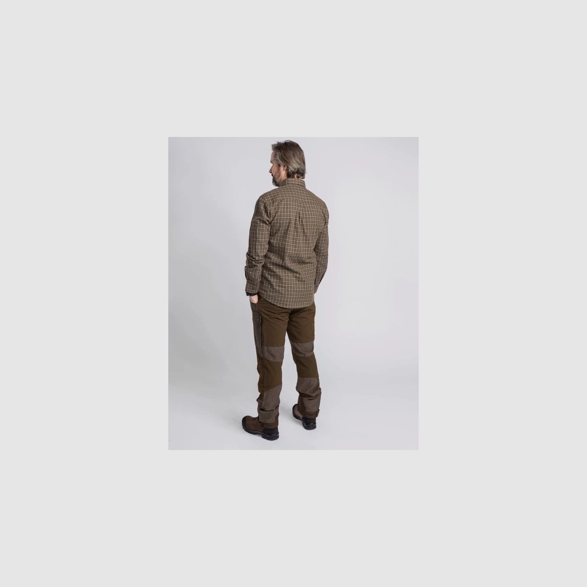 PINEWOOD Caribou Hunt Extreme Trousers Men Suede Brown/ Dark Olive