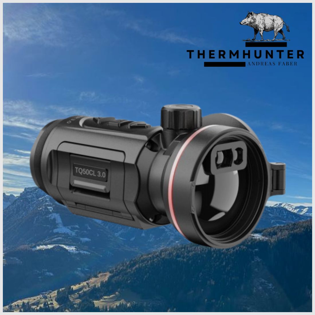 Hikmicro Clip-On Thunder TQ50CL 3.0 Ensemble complet avec adaptateur -NOUVEAU-