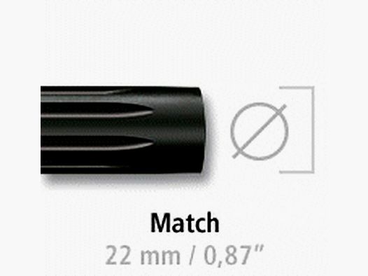 Corsa Blaser R8 Jagdmatch 223Rem filettatura senza mirino
