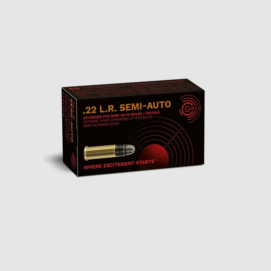 Geco 40grs SEMI-AUTO RK 50PCS .22lr