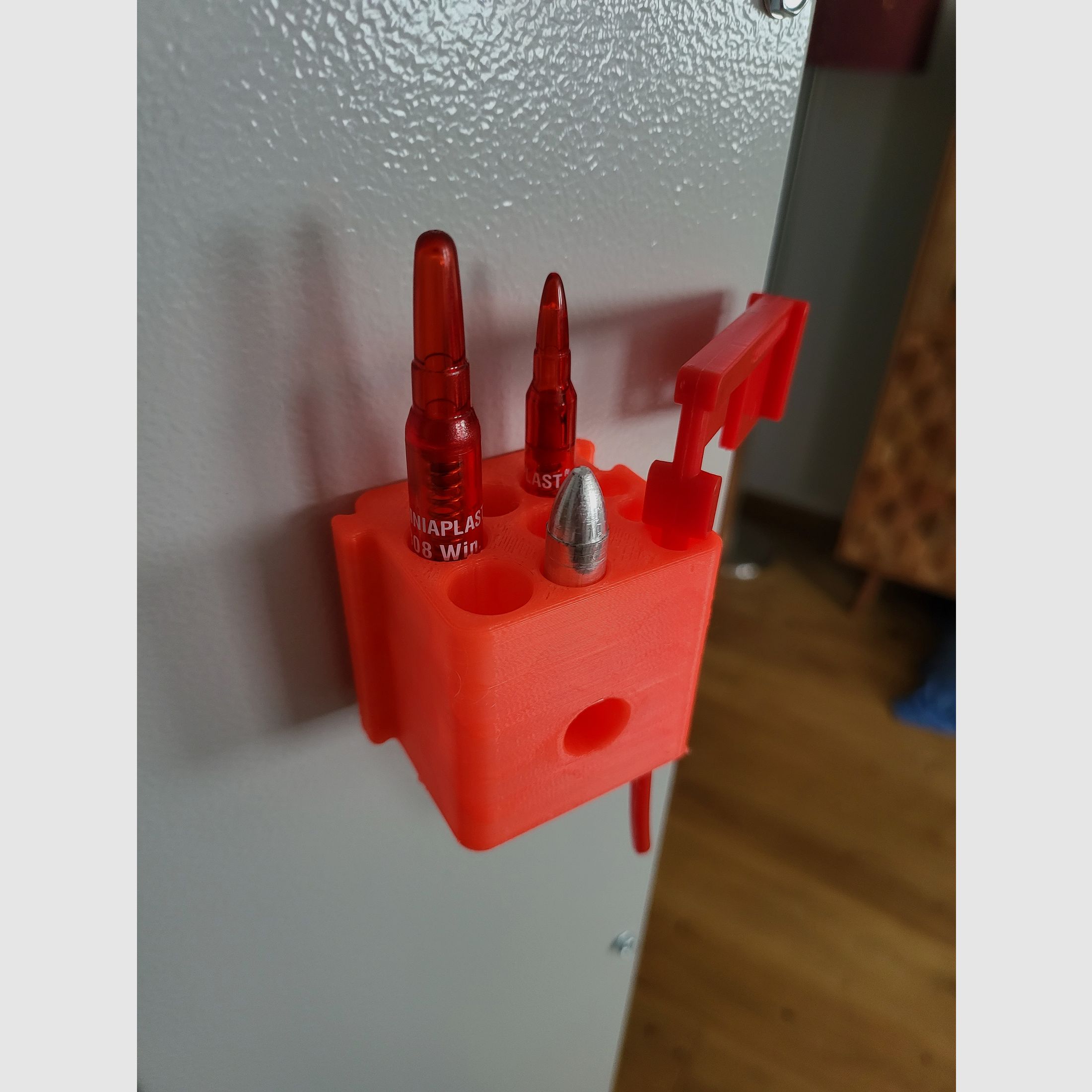 308 223 9mm Pufferpatrone Safe flag Universal Halter Waffenschrank Organizer Magnet rutschfest