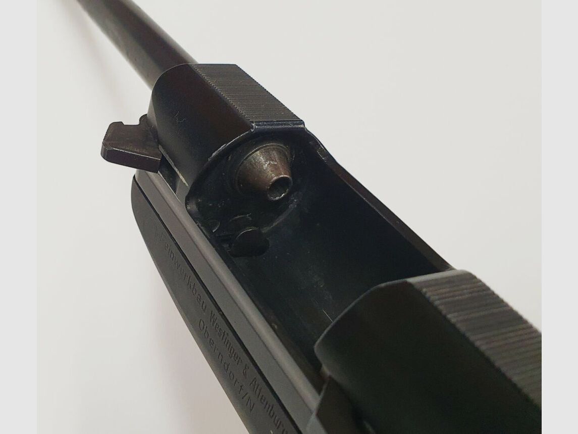 Feinwerkbau Feinwerkbau Mod. 65 4,5/.177 FWB 65 Mk. I , vierstellige Seriennummer, Federdruck / Seitenspanner