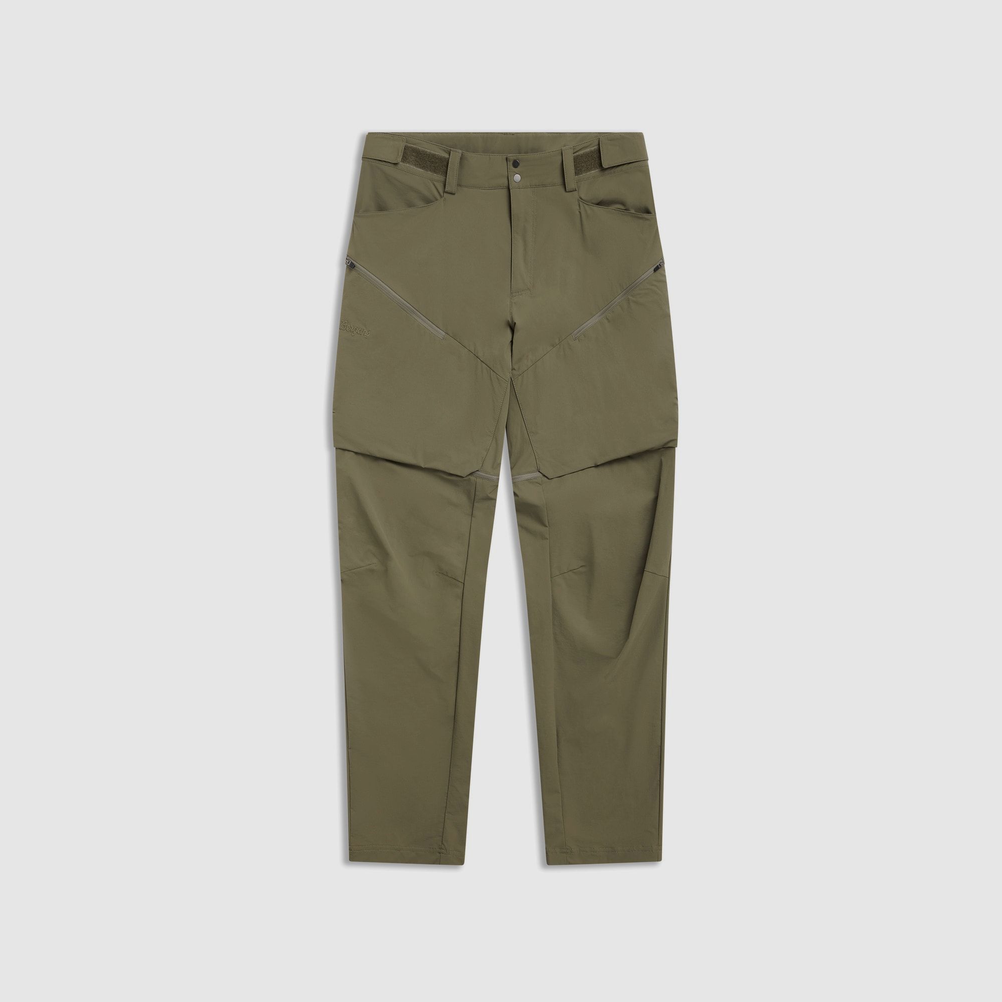 Bergans Convertible Zip-Off Softshell Pants Men Green Mud 54