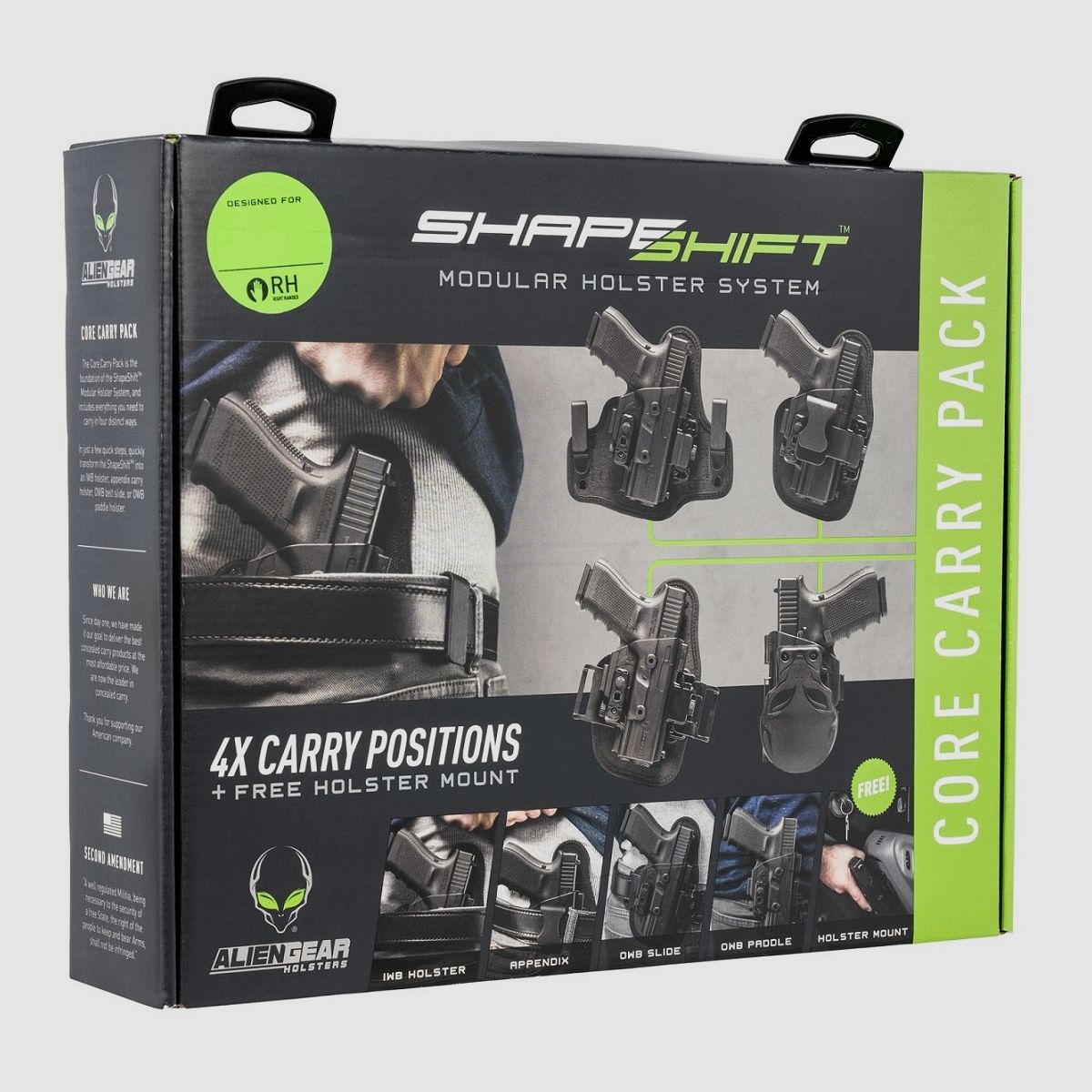 Alien Gear Holsters – H11 Pistol Holster Set – Shapeshift Core Carry Pack – Left-Handed, image 1 of 5