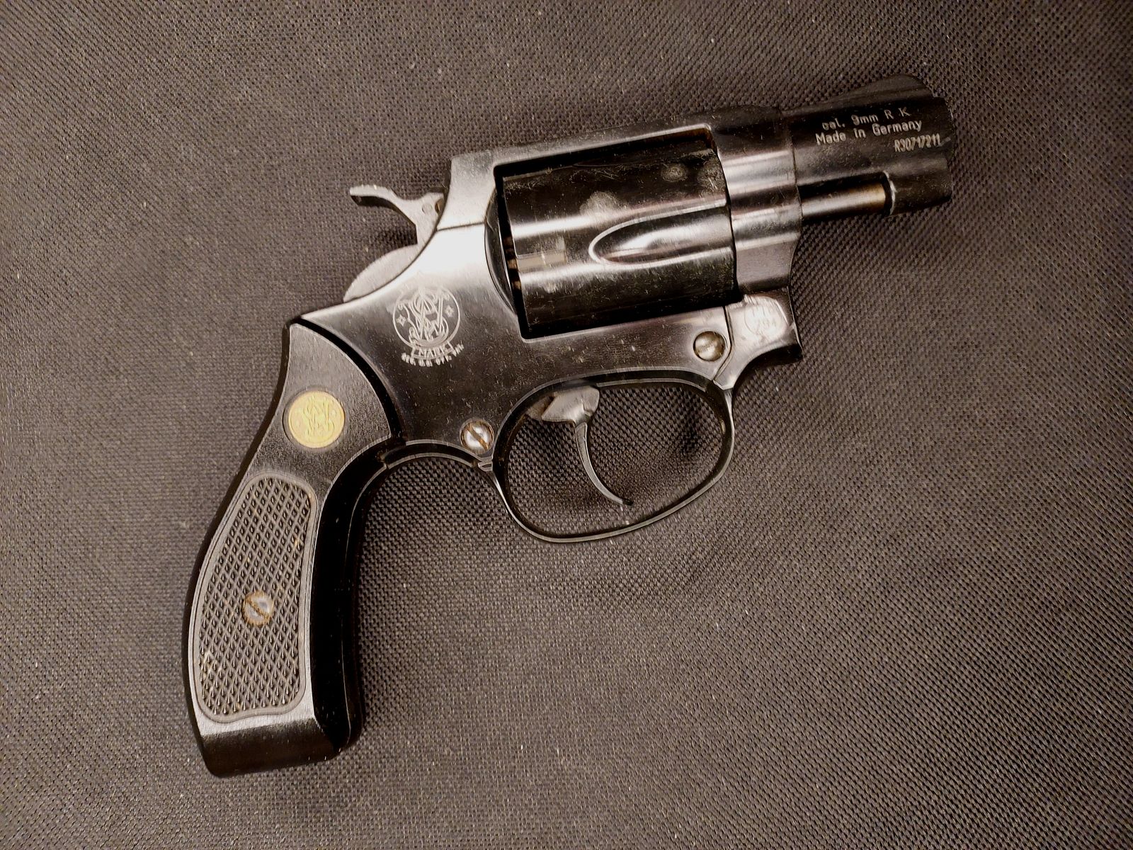 Smith & Wesson Chiefs Special blank firing revolver caliber 9mm R.K. black (PTB 794)