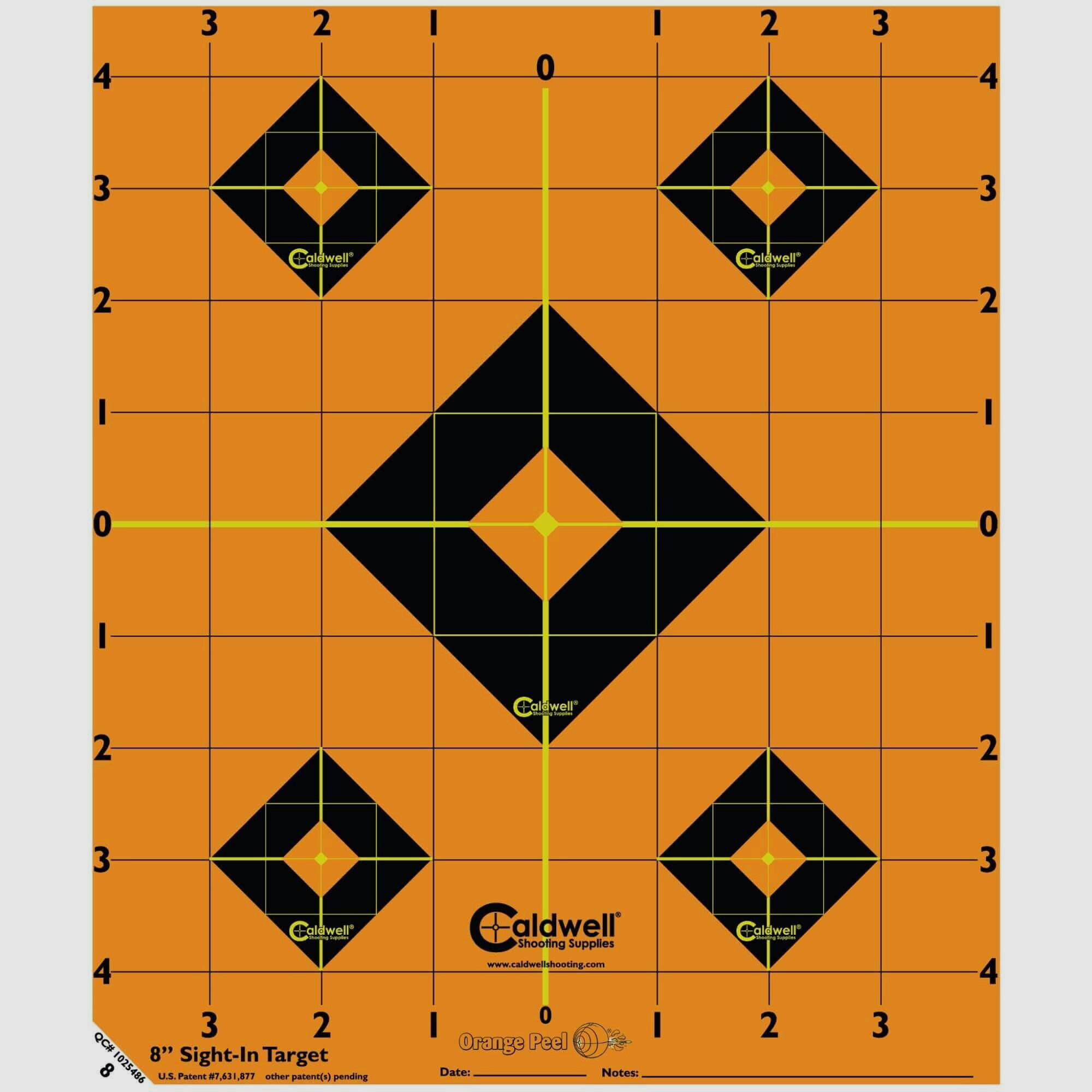 Caldwell Orange Pell Zielscheibe 8'', 5stk.