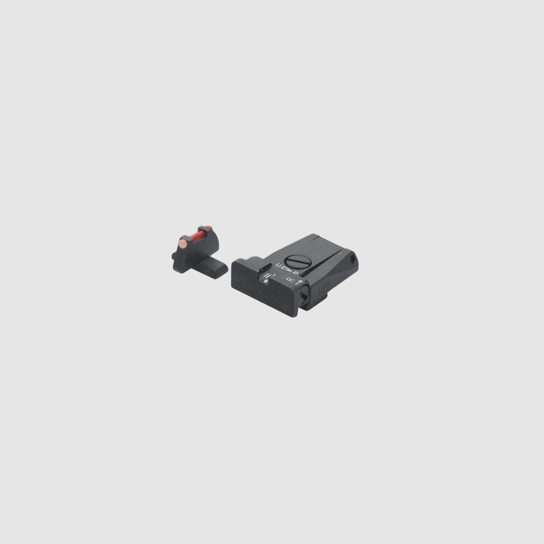 LPA Mikrometer-Visier SPR für Beretta 92A1, 98A1 mit rotem Fiber Optic-Korn
