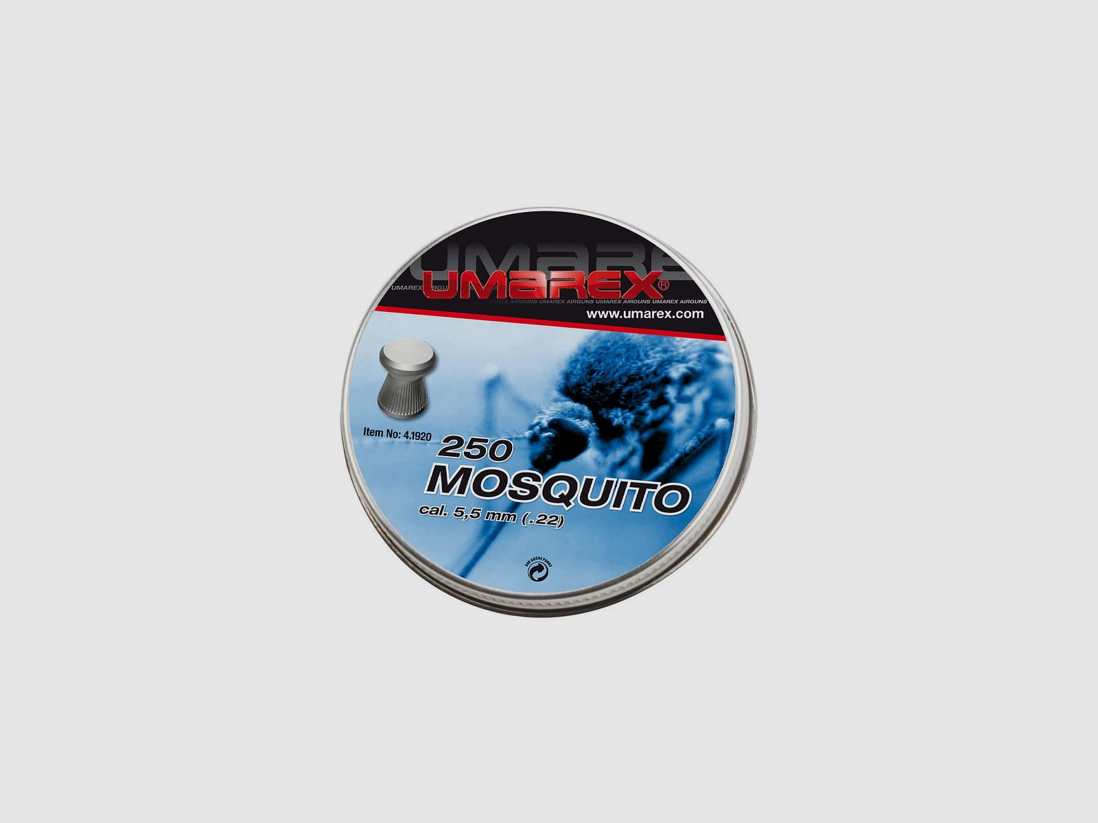 Diabolo 250 Stk. Mosquito 5,5mm (.22) Flachkopf