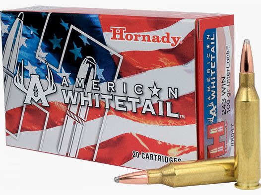 Hornady American Whitetail .243 Win InterLock 100 grs Büchsenpatronen