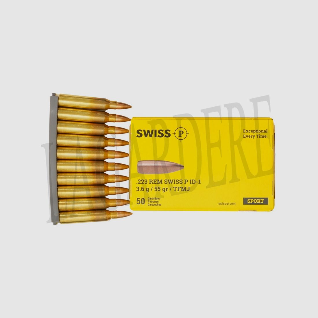 SWISS P DEFENCE SWISS P PATRONE DS-1 55 GRS / 3,6 G SINTOX CON CLIP (PATRONA A PROIETTILE)
