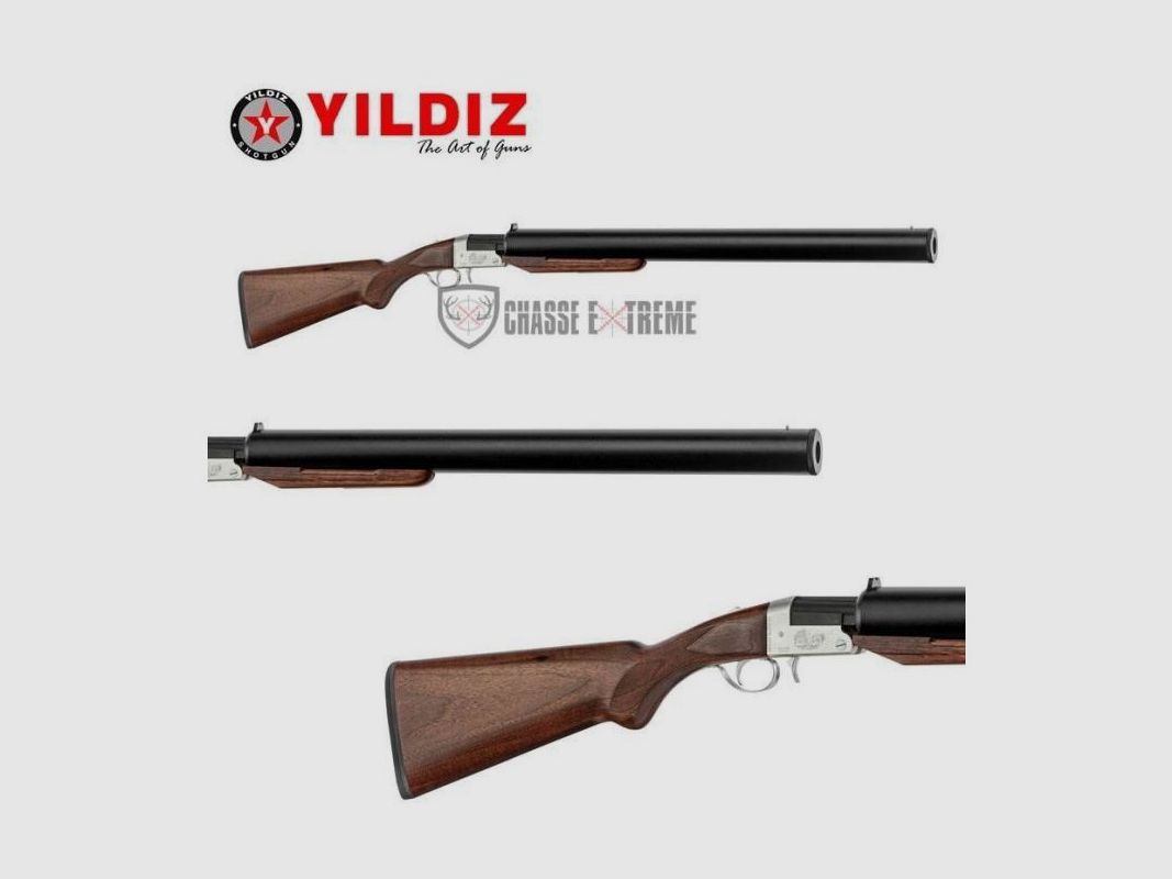 Fucile YILDIZ Pieghevole Monocanna con Silenziatore 53cm Cal. 12/76, immagine 2 di 2