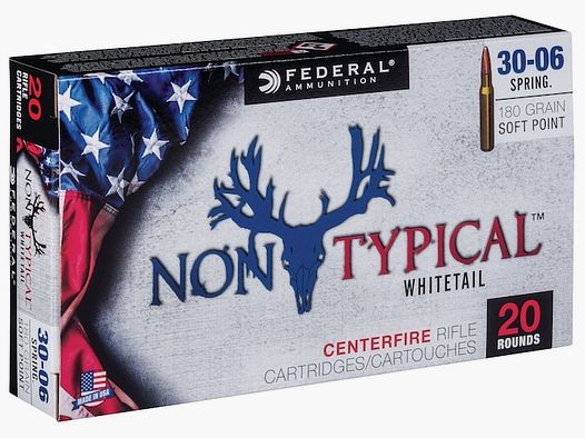 Federal Non-Typical .30-06 Sprg. 180GR JSP 20 Patronen