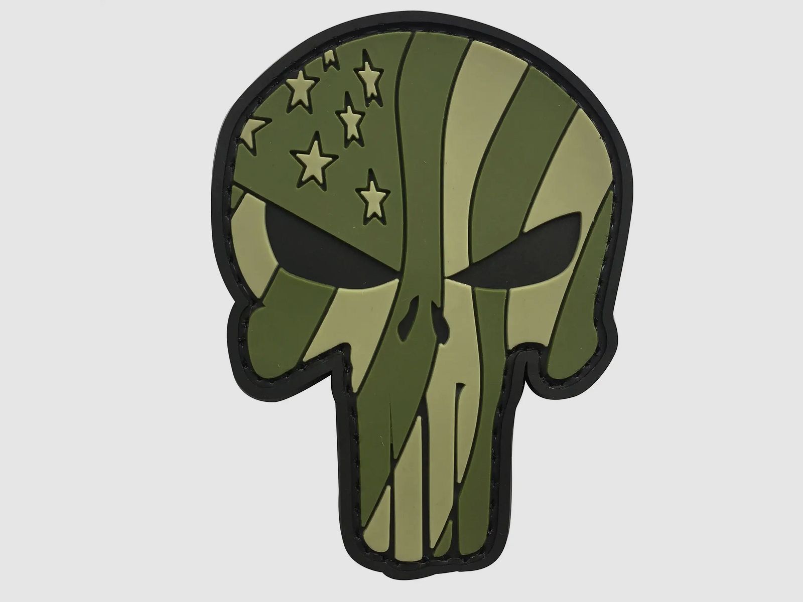 3D Patch Punisher met Waving US Flag