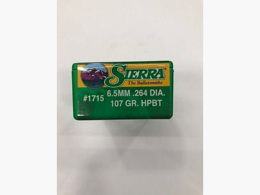 SIERRA Balas Cal. 6,5 mm 107 gr