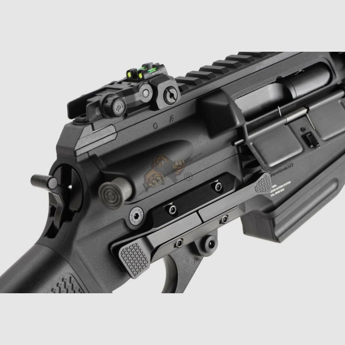 G&G LevAR 15" Fucile a leva a gas in nero Airsoft libero da 18