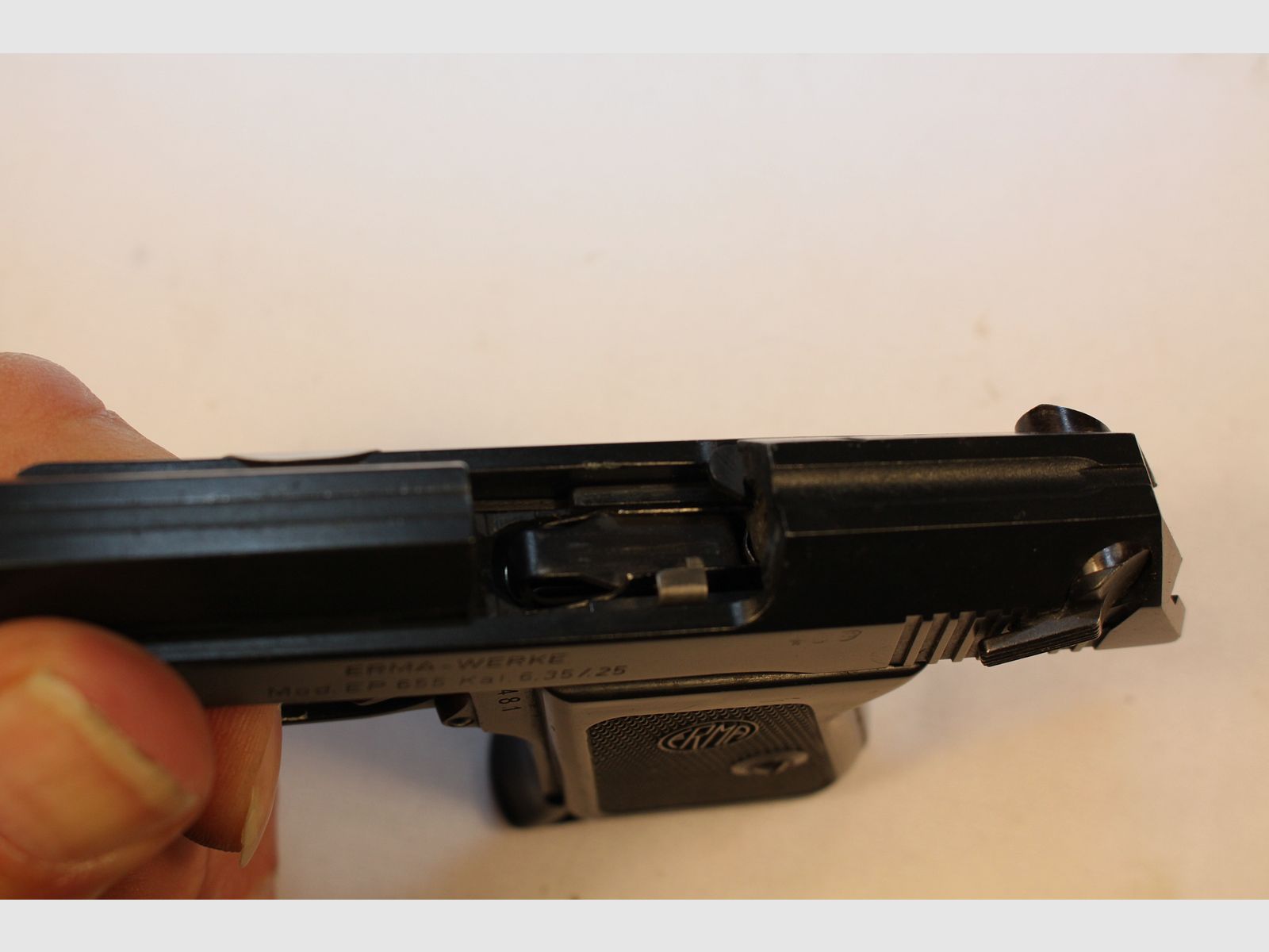 Erma Model 655 im Kaliber 6,35 Browning.