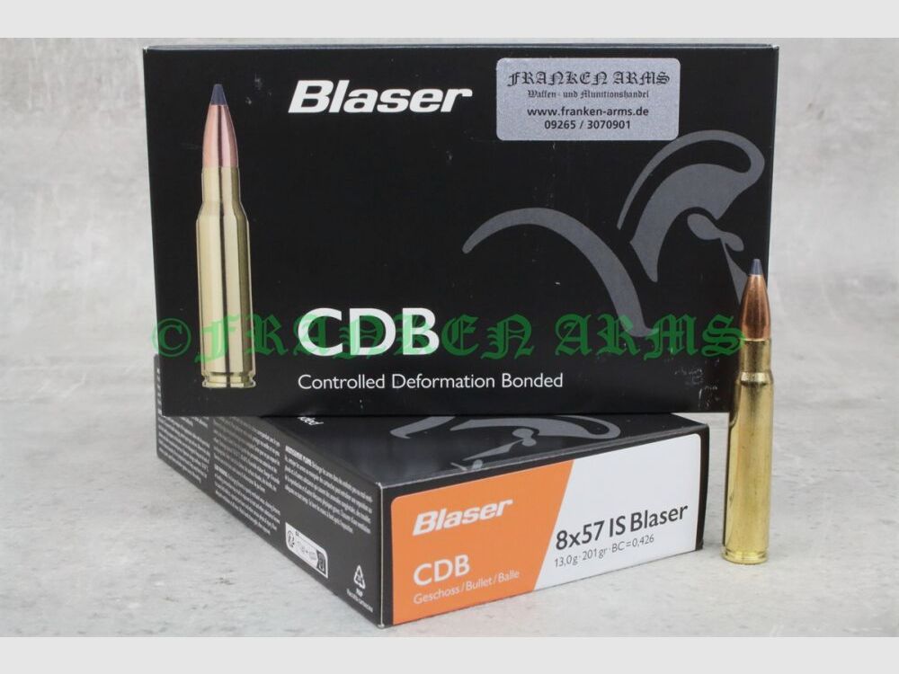 Blaser CDB 8x57IS 201gr. 13,0g 20 pezzi prezzi a scalare